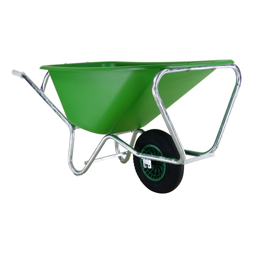 Altrad Fort F&S 165 Farm & Stable - Kruiwagen - Groen - 165 liter - 20 cm