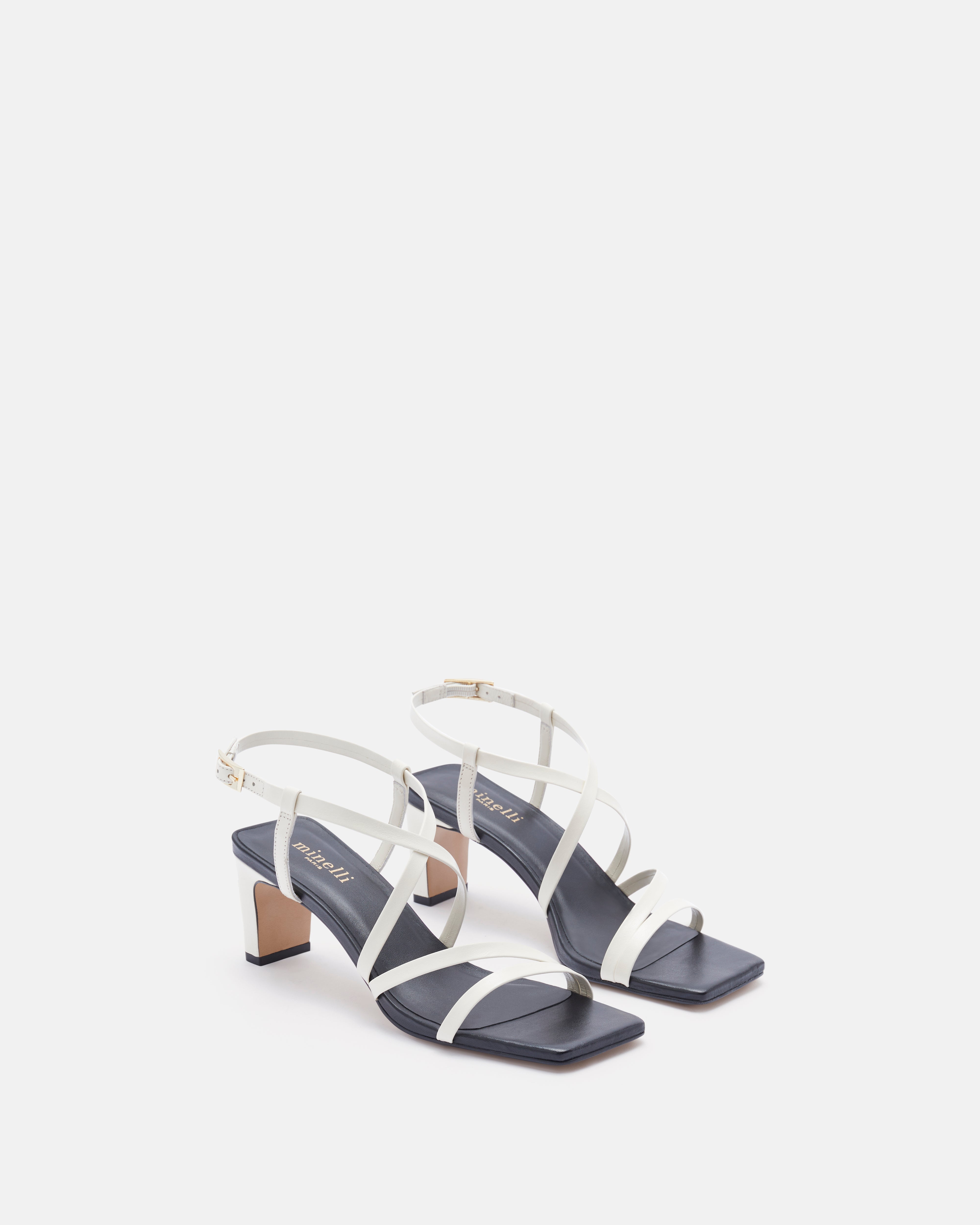 SANDALES KEIKO CRÈME NOIR