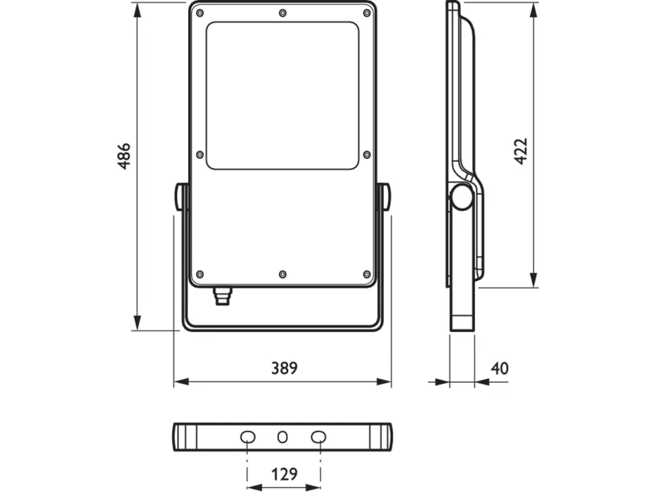 Philips BVP130 LED210-4S/740 A, Grå, IP66, Acrylonitril styren-acrylat (ASA), Aluminium, Polymethylmethacrylat (PMMA), I, IK08, 0,2 m
