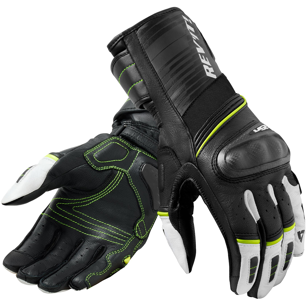 Rev'it - Gants RSR 4 Noir / Blanc / Jaune fluo