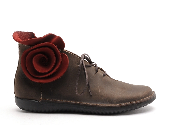 Loints boots bottine plates femme 68463 marron