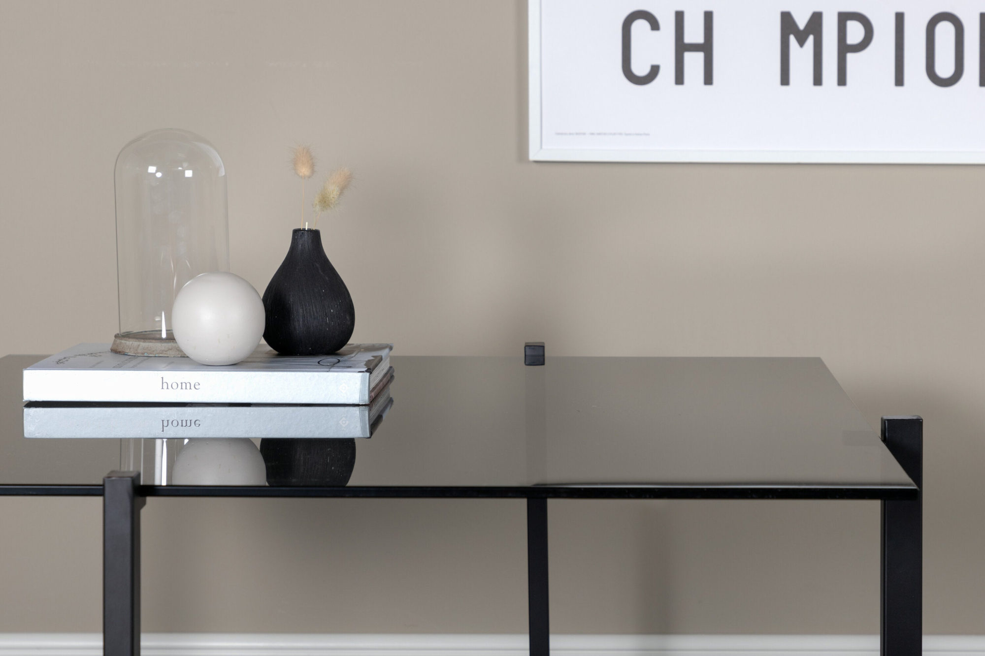 Hawi Salontafel - 80 x 80 cm - Grijs smoked glas