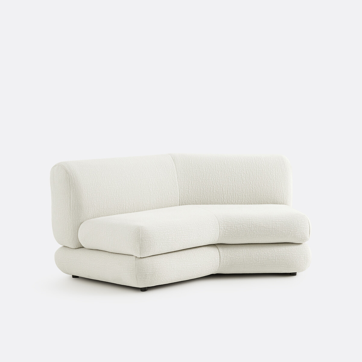LA REDOUTE INTERIEURS<br>Sofá modular de 2 lugares em tecido texturizado, HOOVER