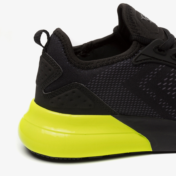Osaga jongens sneakers zwart met neon geel