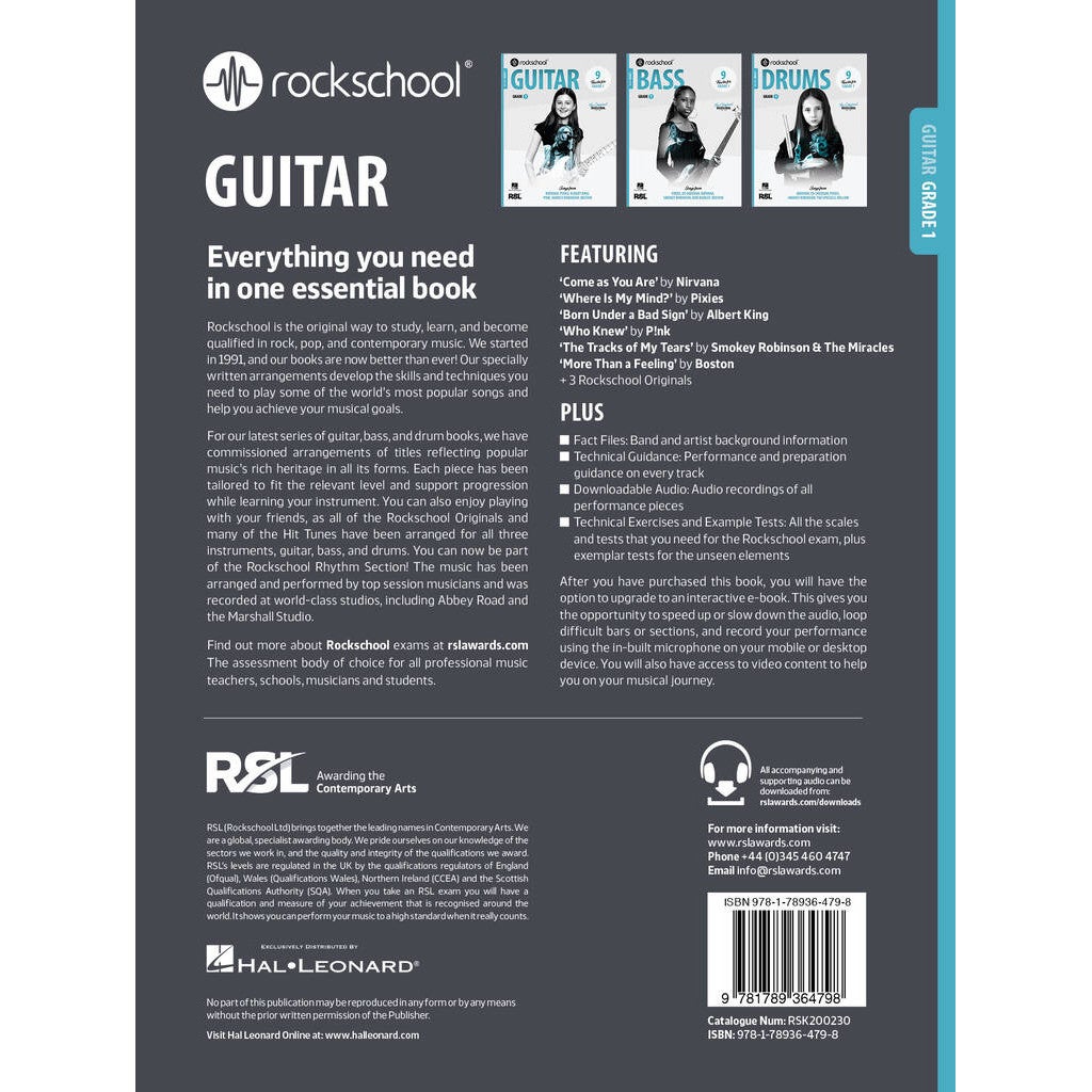 Rock School Limited Guitar Grade 1 (2024) gitaarboek