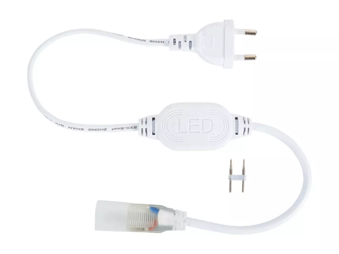 Bobine Gaine Néon LED Flexible Dimmable 7.5W/m 220V AC 120 LED/m 50m Semi-circulaire 180° Blanc Froid IP67 Coupe Tous les 100cm 6000K Blanc froid