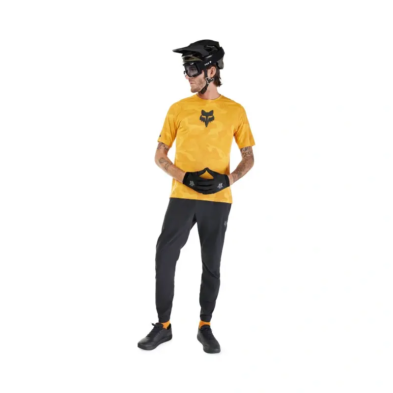 Fox Ranger Tru DRI MTB Fietsshirt Korte Mouwen Oranje Heren