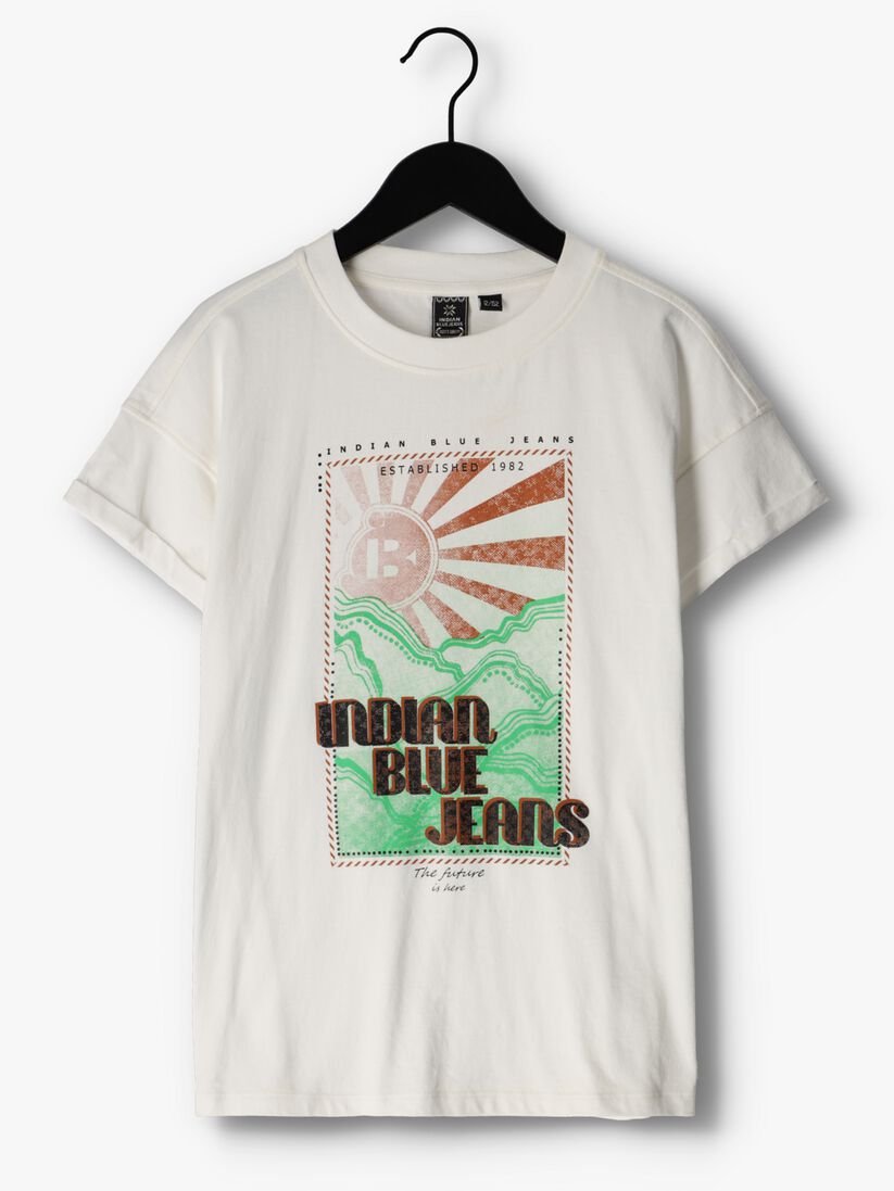 INDIAN BLUE JEANS gebroken wit indian blue jeans t-shirt t-shirt indian sunrise