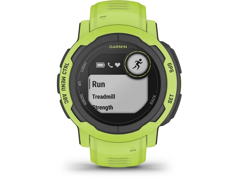GARMIN Sportuhr Instinct 2, Limettengrün/Schwarz Multisportuhr für In- und Outdoor