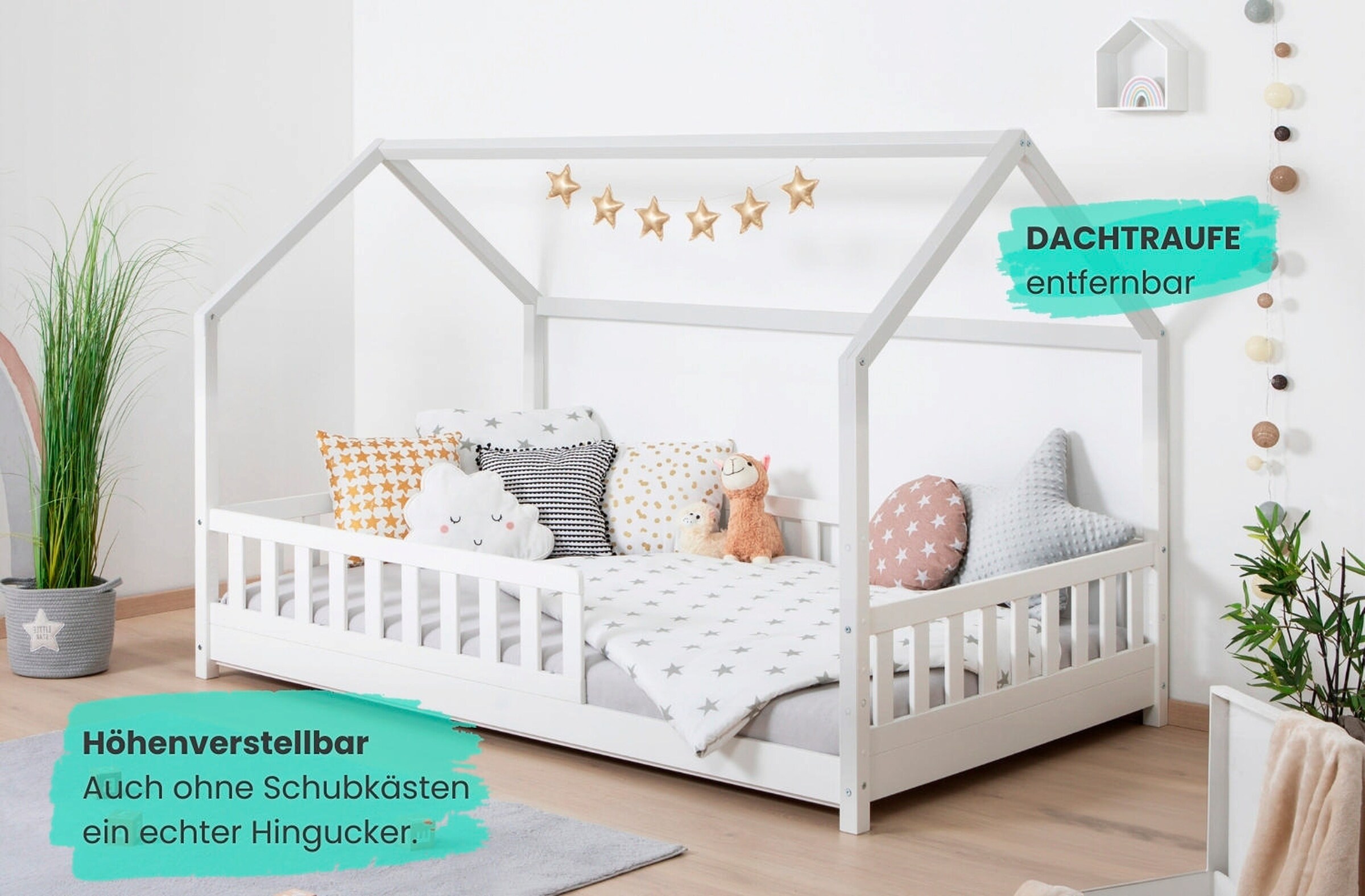 Ticaa Kinderbett Hausbett 