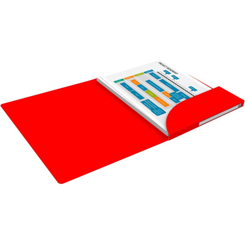 Chemise box carte Alpina Oxford 24 x 32 cm dos 1,5 cm couleur