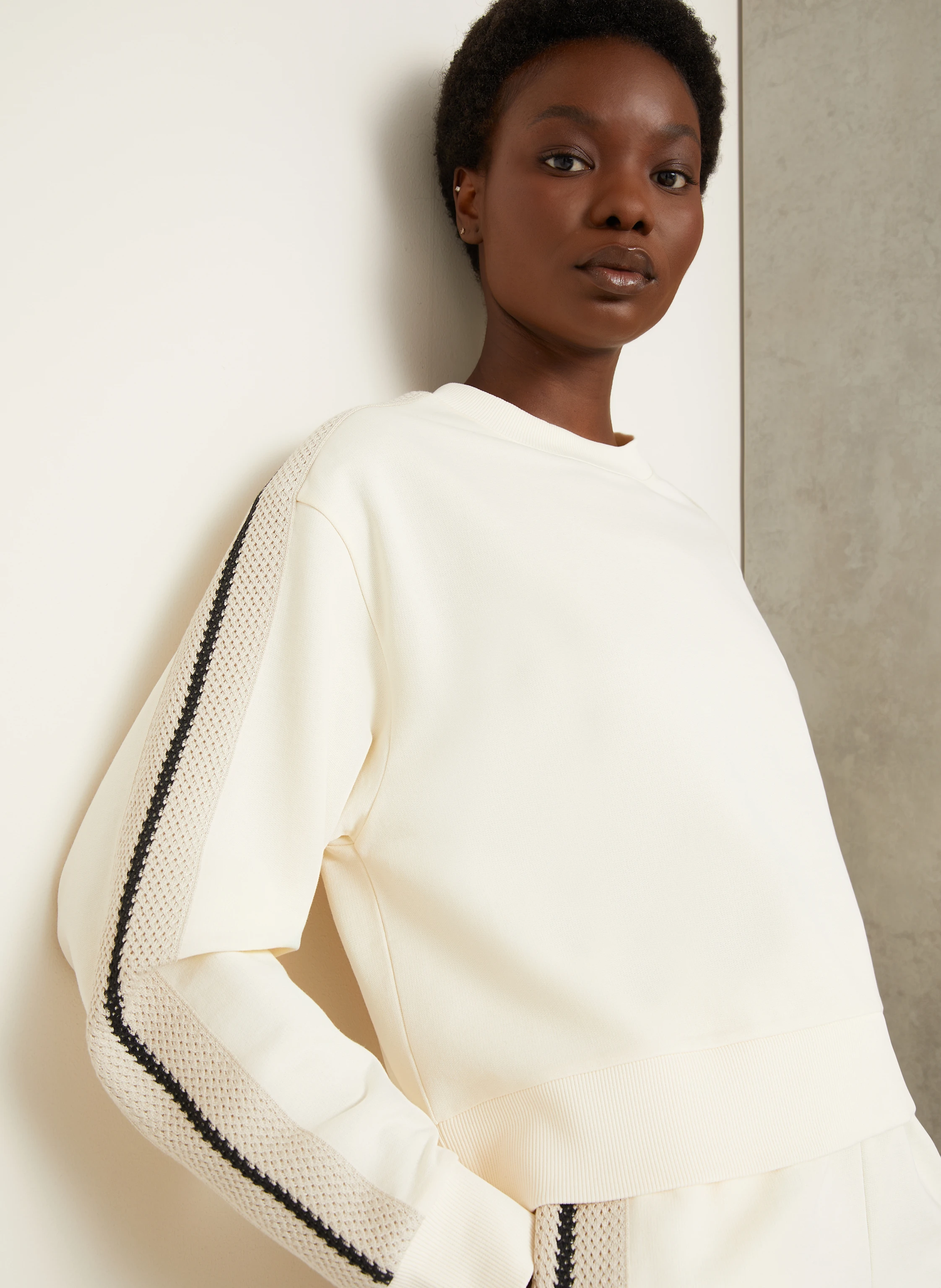 MONCLER Sweatshirt mit Galonstreifen