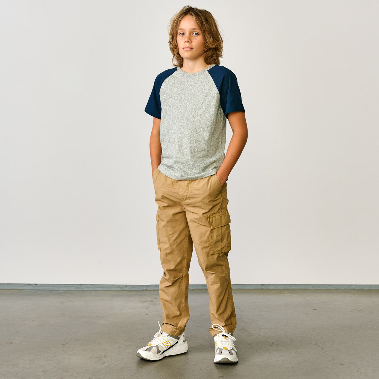 Bellerose Pantalon Cargo en sergé de Coton Pazy beige