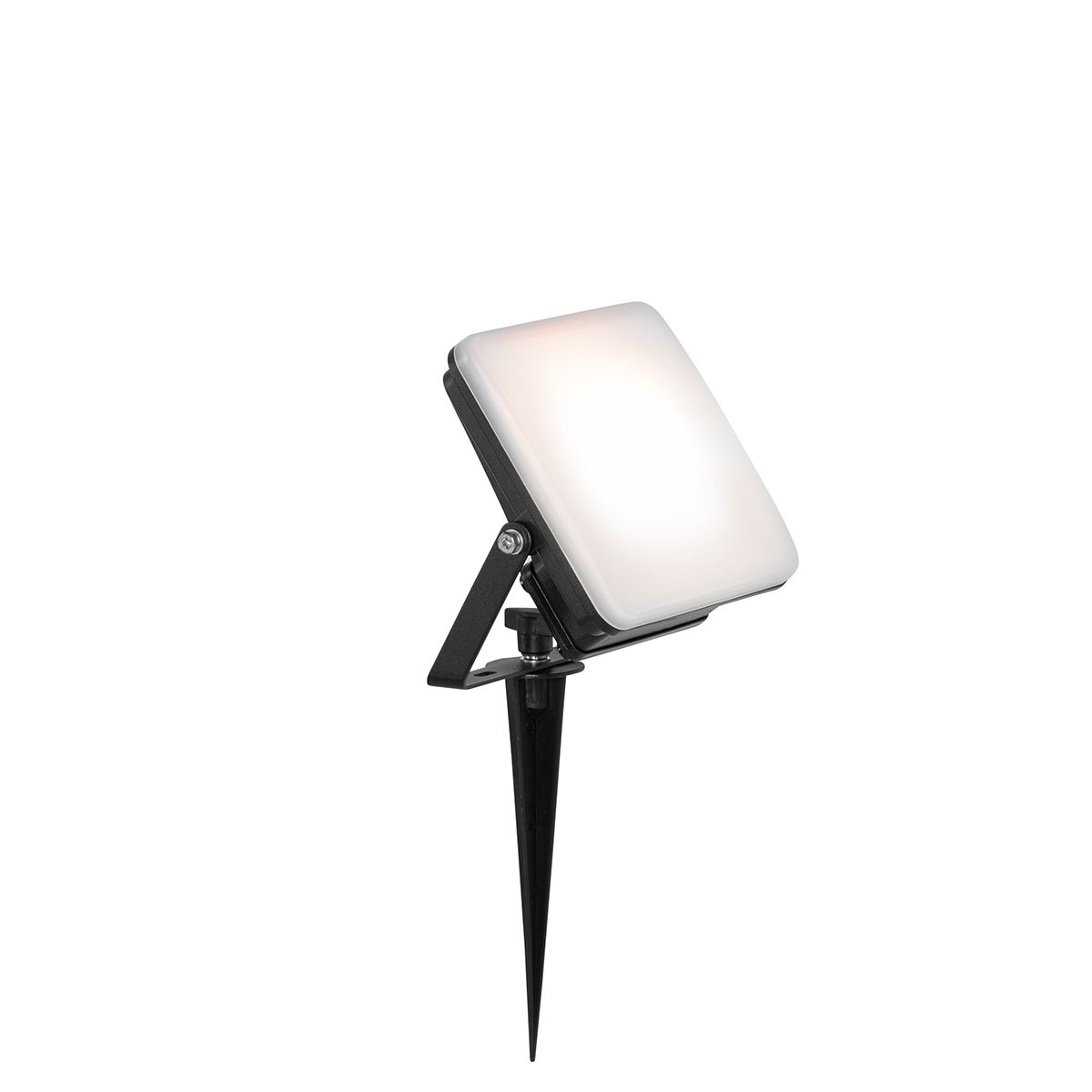 Smart straler zwart 14,5 cm incl. LED IP65 met grondpin - Ruud