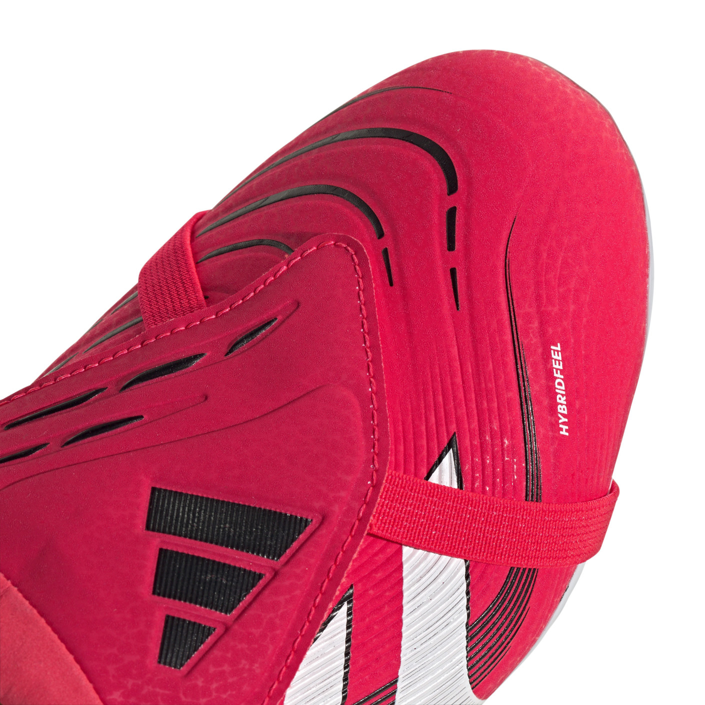 Adidas Predator League FT Gras Voetbalschoenen (FG) Kids Rood Wit Zwart