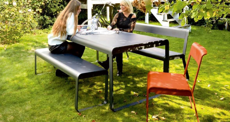 Fermob Bellevie tuinbank Lapilli Grey