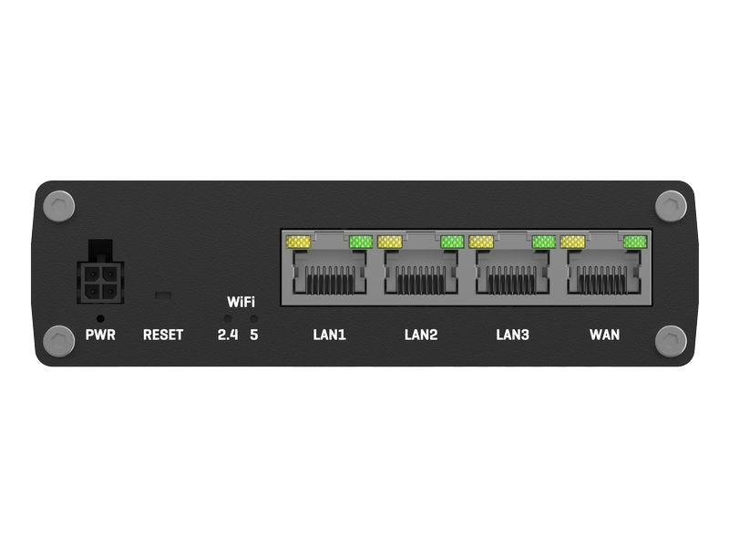 Teltonika Dual-Band WiFi Router RUTM10 Industrierouter Kabelgebundener Router mit vier Gigabit-RJ45-Ports und Wi-Fi 5-Konnektivitätsoptionen