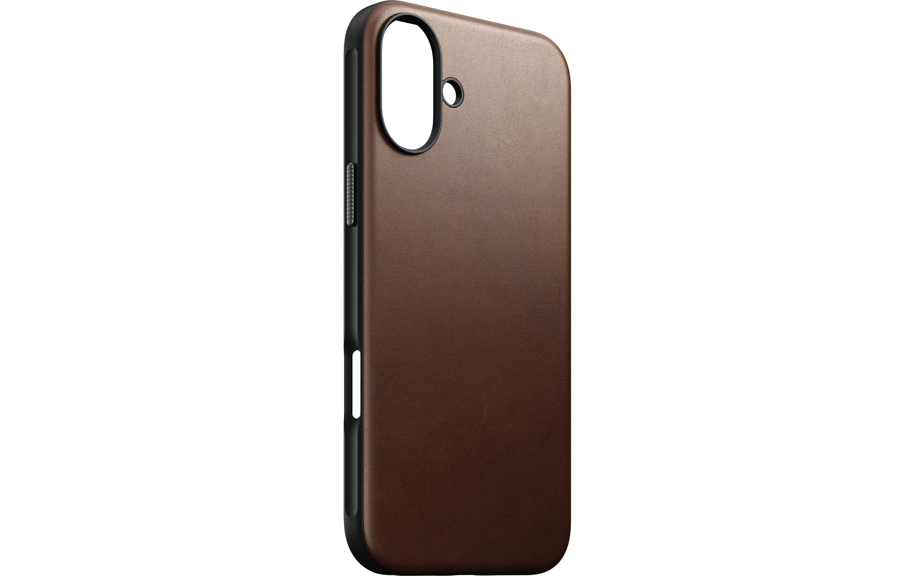 Back Cover Modern Leather iPhone 16 Plus BraunModerne Schutzhülle aus Leder für das Apple iPhone 16 Plus