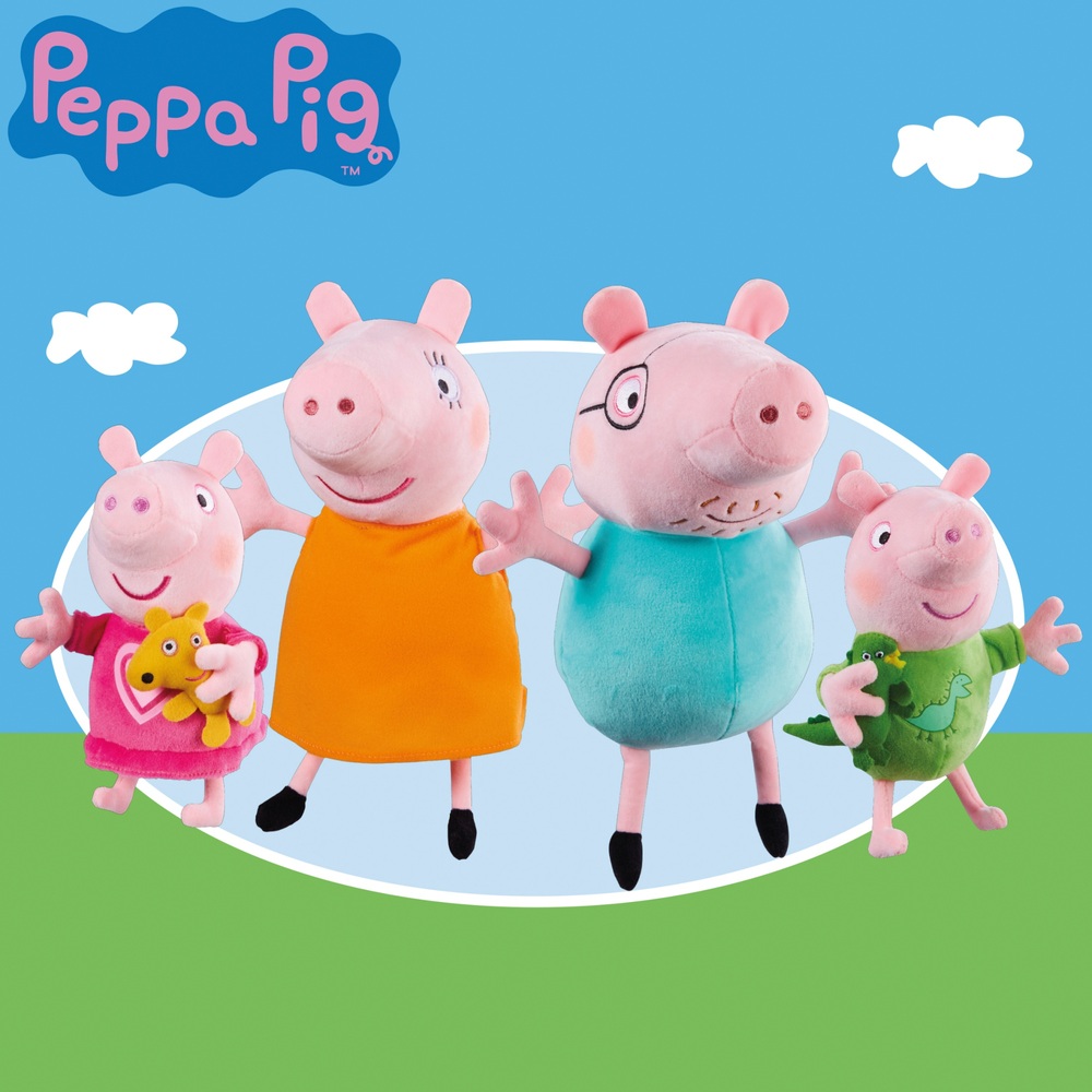 Peppa Pig 4er-Pack Familienplüschtiere
