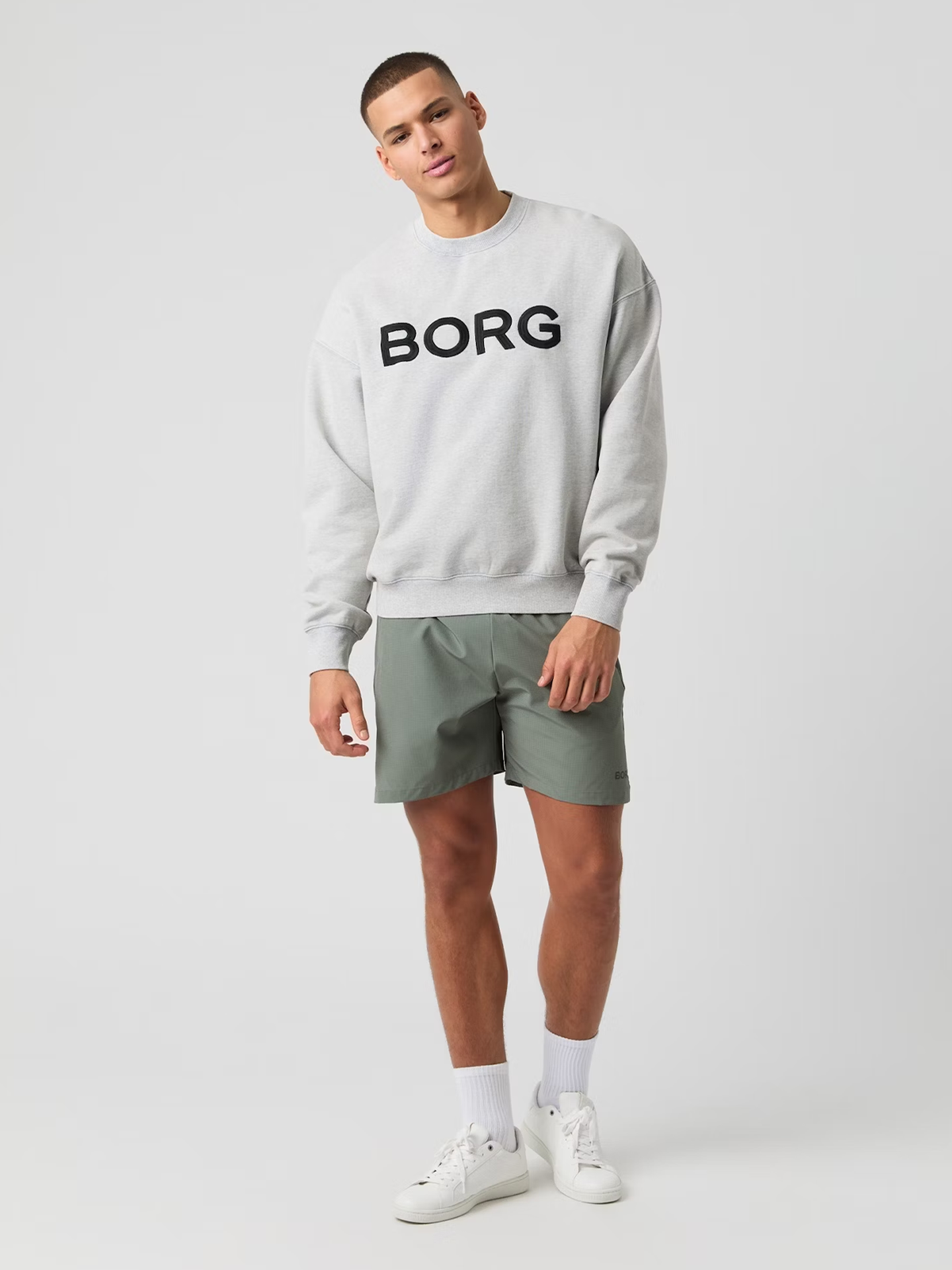 Borg Borg Oversized Logo Sweatshirt