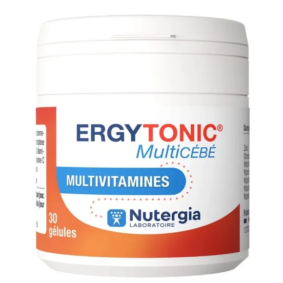 Vitalité ERGYTONIC MultiCEBE - Multivitamines - 30 Gélules