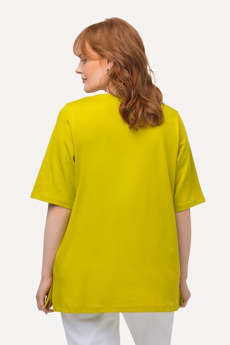 T-Shirt, A-Linie, V-Ausschnitt, Halbarm, Pima Cotton