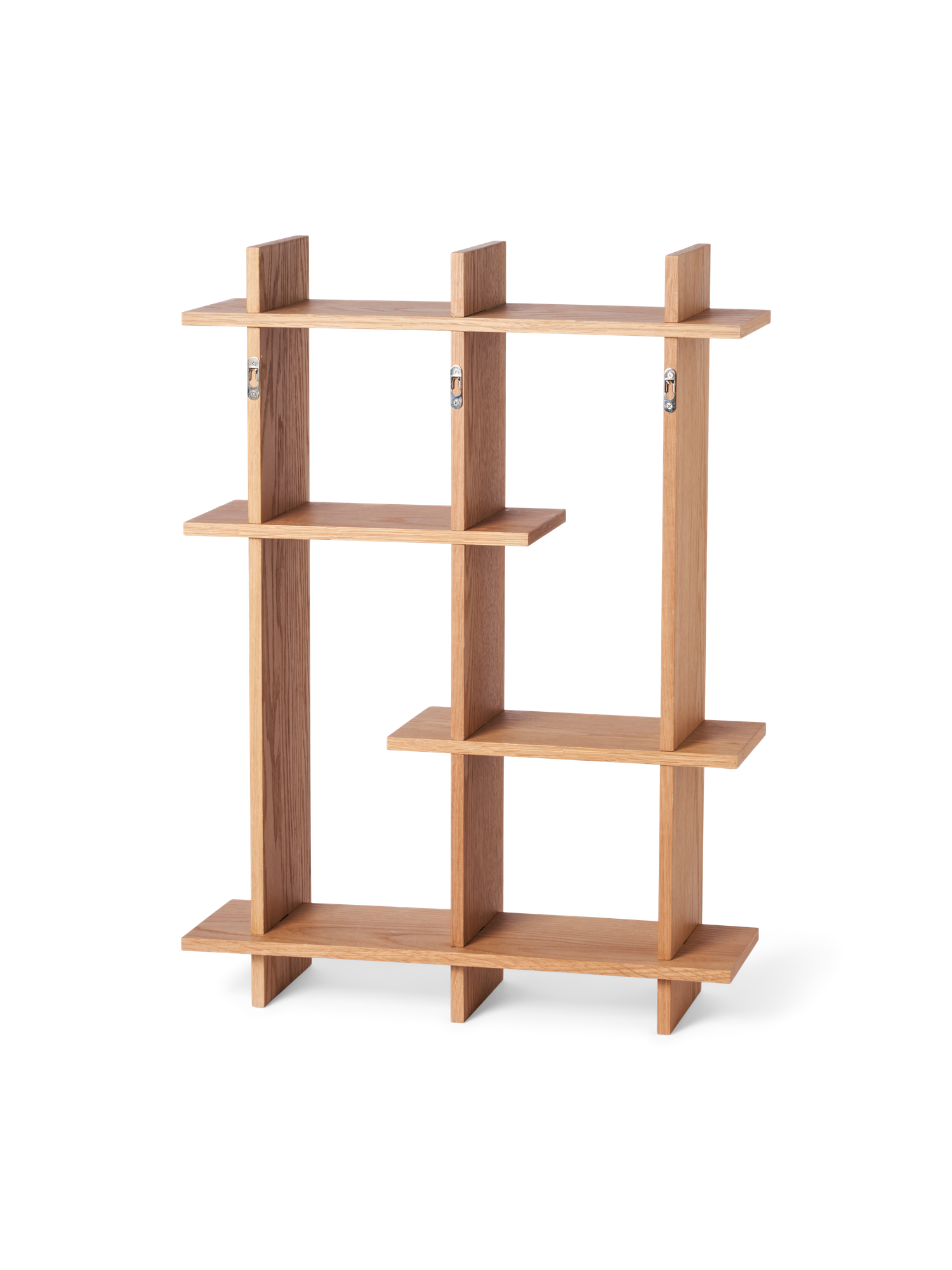 Væghylde | MDF/egefinér. 52 x 16 x 71 cm. | Nature