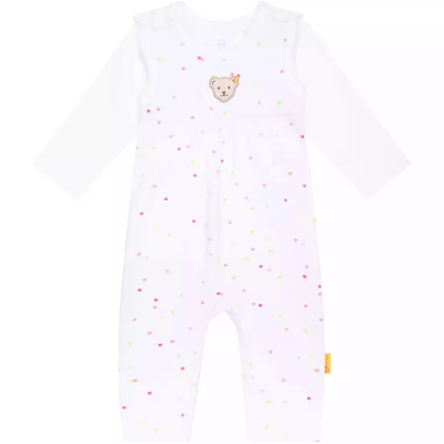Steiff Strampler Set Bright White