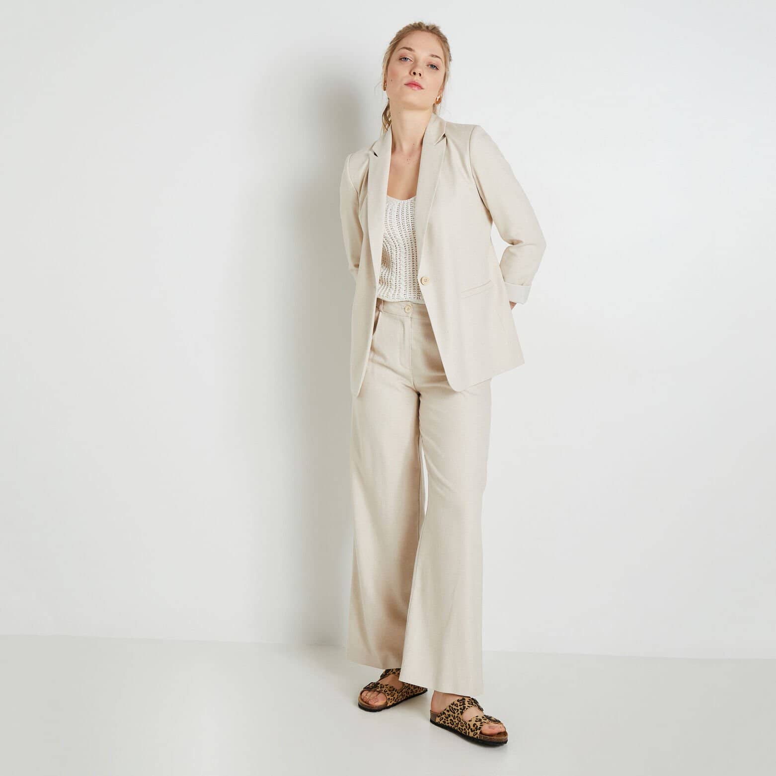 Blazer coupe droite femme