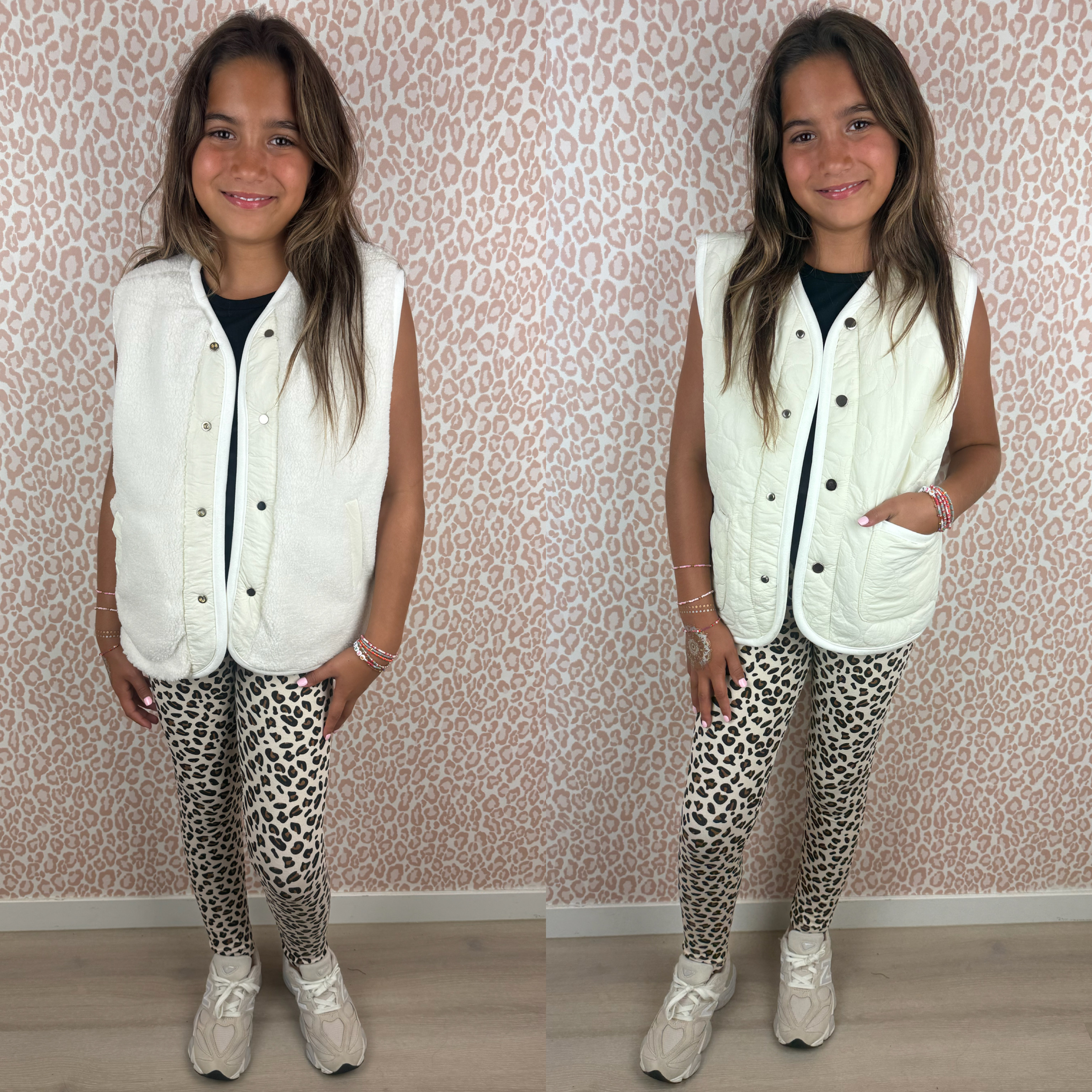 Reversible teddy gilet