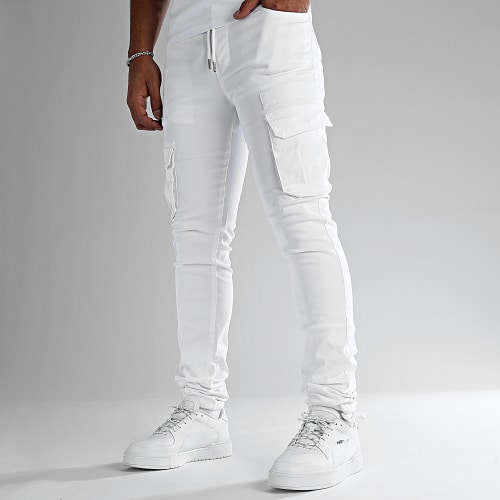 Pantalon Cargo 2547 Blanc