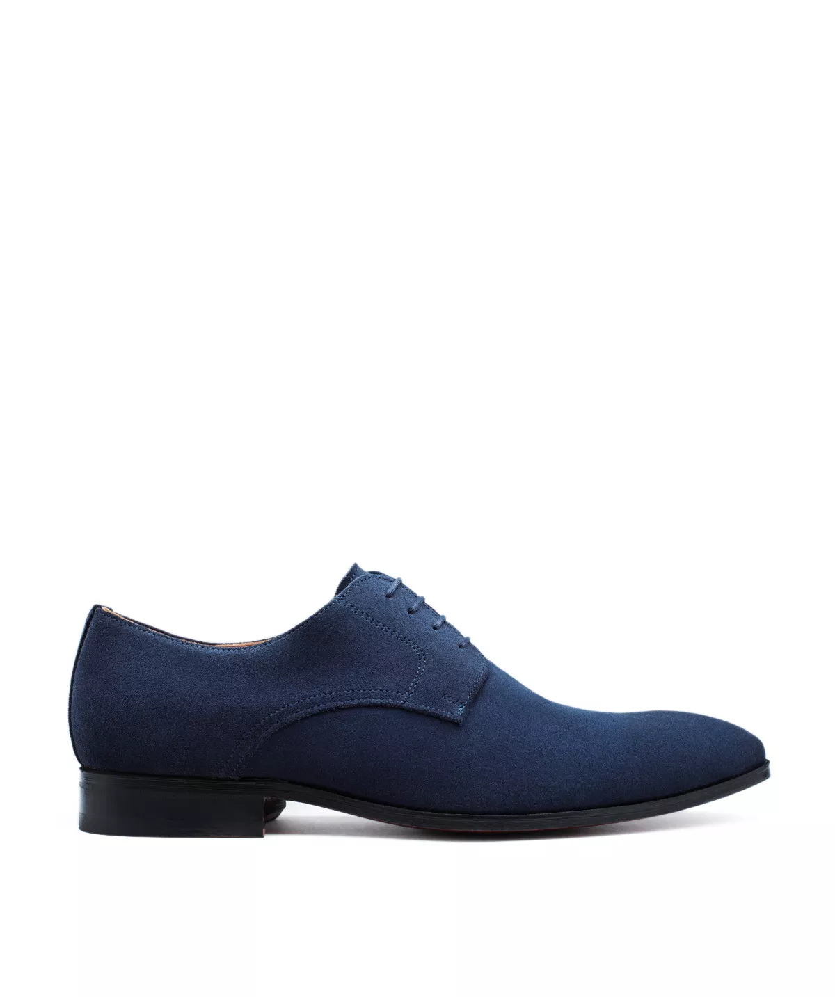 Derby MATT Veau Velours Bleu Marine