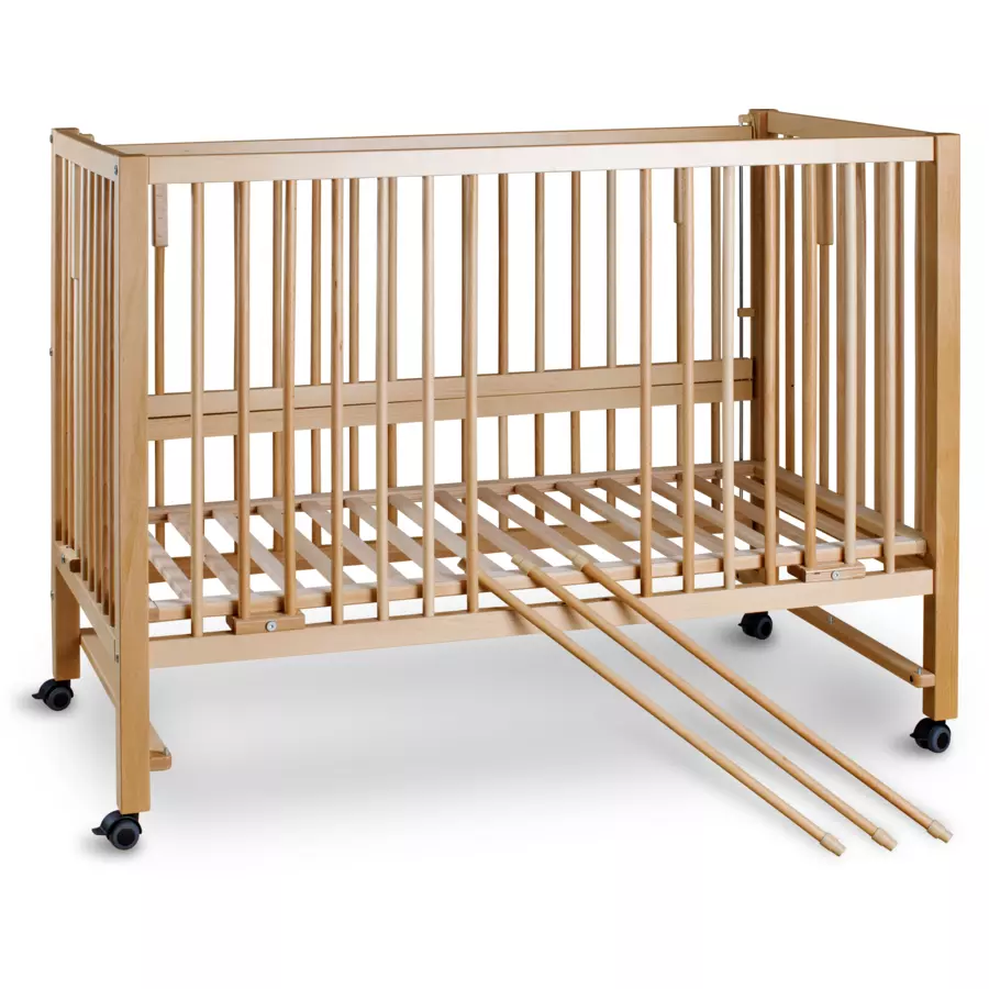 tiSsi® XXL Beistellbett  Kinderbett Hajo 60 x 120 cm natur