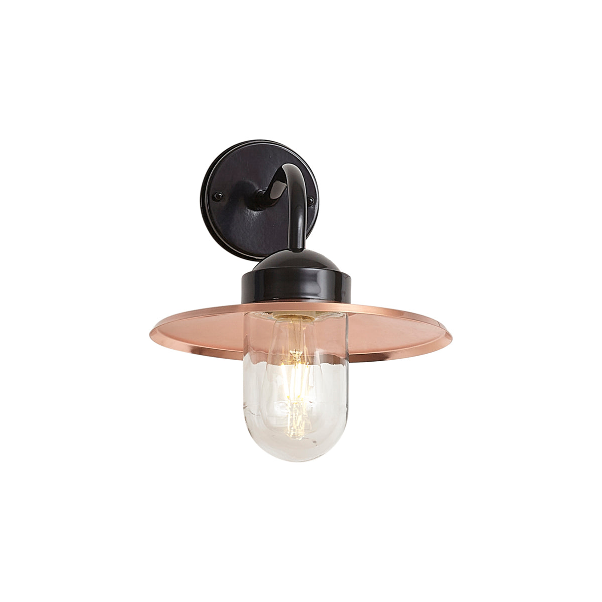 QAZQA Buiten wandlamp koper IP44 - Munich