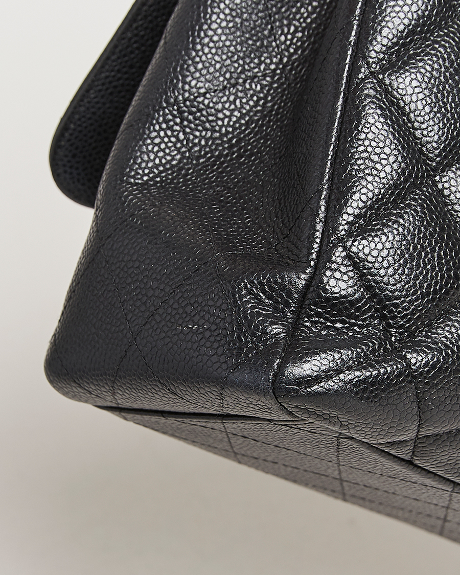 Chanel Pre-Owned Classic Single Flap Maxi Black Caviar