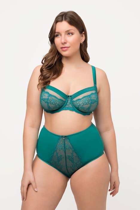 Maxislip, Spitze, High Waist, Mikrofaser