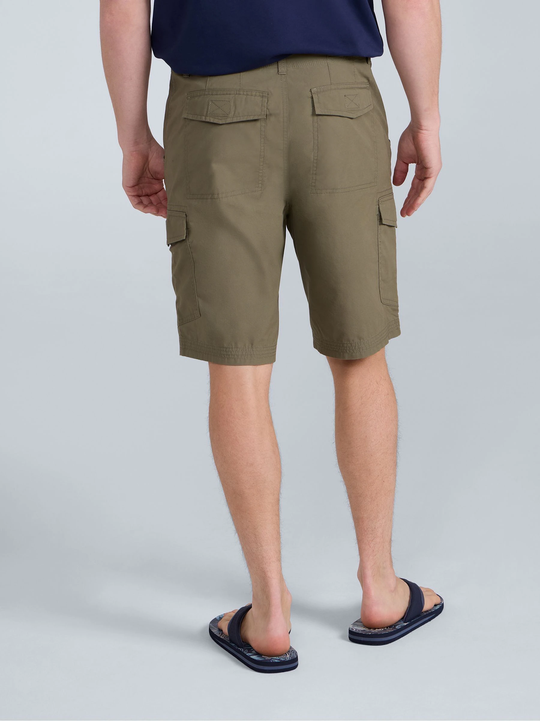 Groen - Animal Mens 100% Cotton Atlantis Cargo Shorts