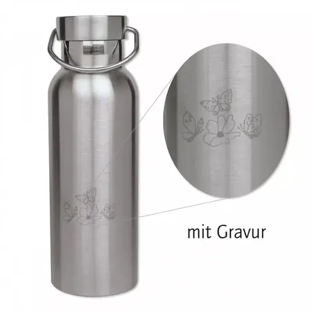 Lutz Mauder TapirElla Edelstahl Trinkflasche Schmetterling, 500 ml