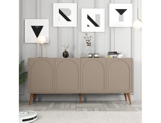 CONCEPT1 - Bahut Lyon atlas noyer 180 x 35 x 81cm