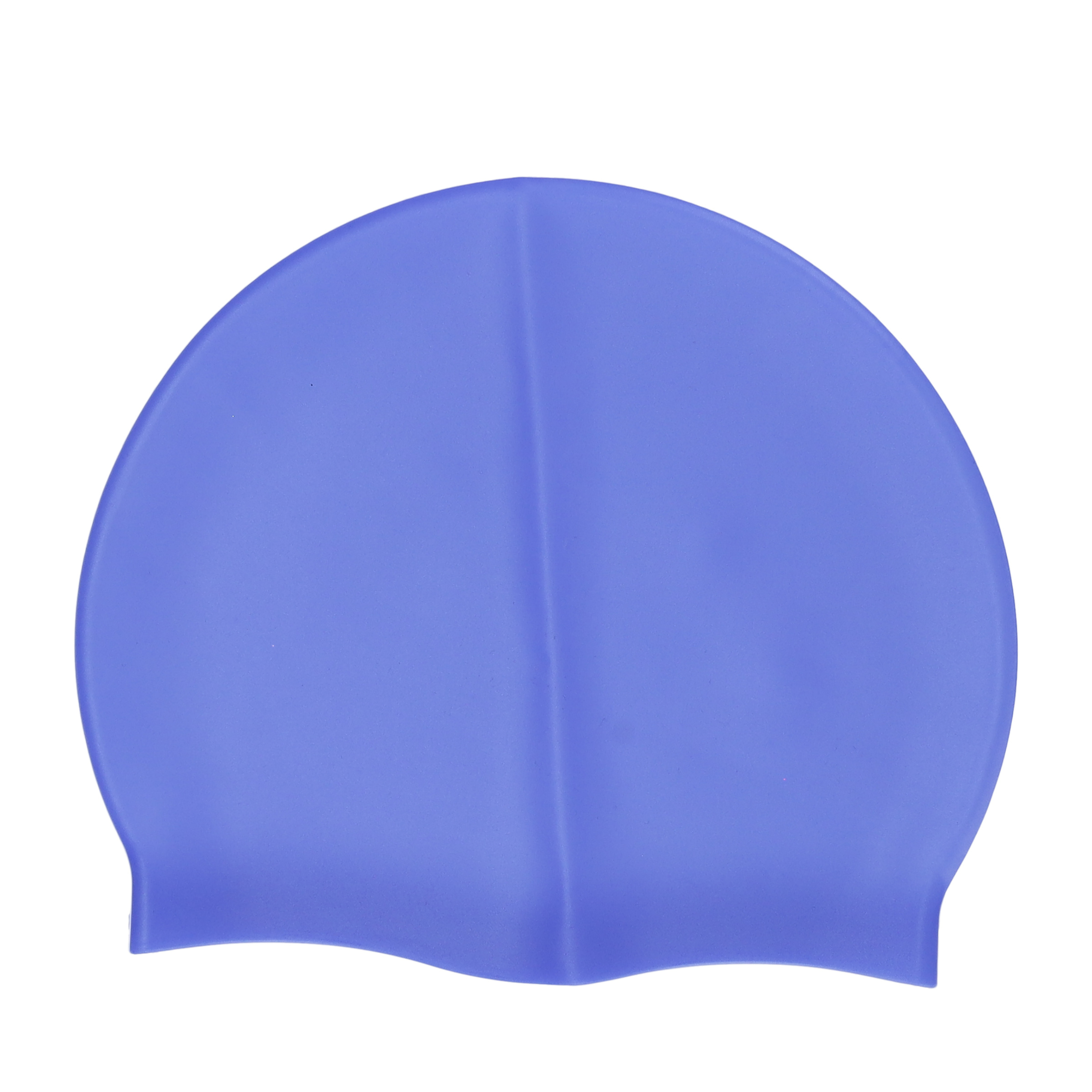 (2er Set) Silikon Bade Kappe Dehnbare Schwimm Haube Bademütze (One Size) - Schwarz / Blau