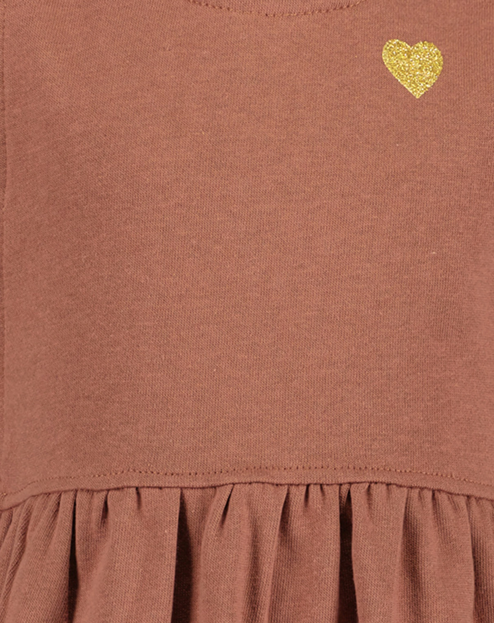 Sweatkleid GOLDEN HEART in kupfer