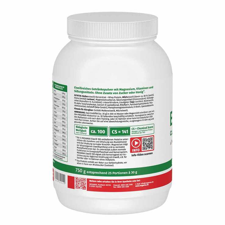 Eiweiss 100 Banane Megamax P, 750 g