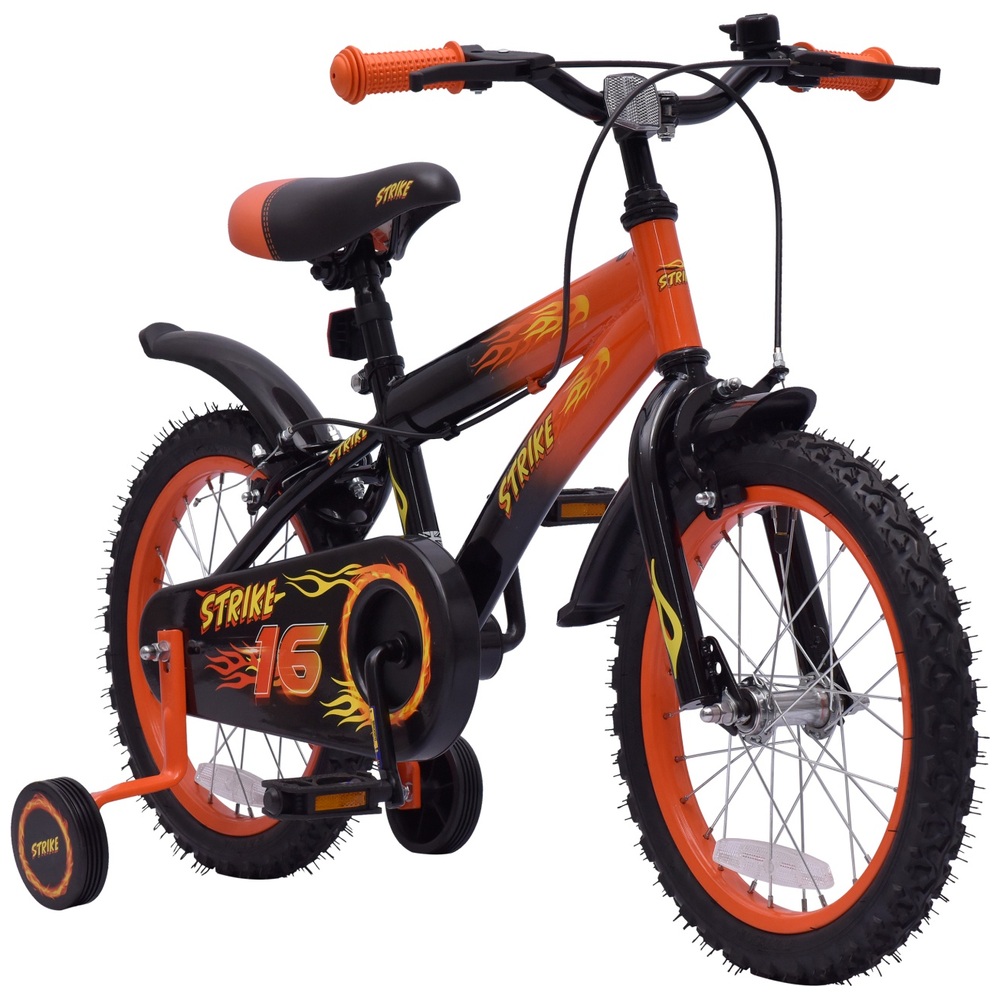 16-Zoll-Strike-Fahrrad in Orange und Schwarz