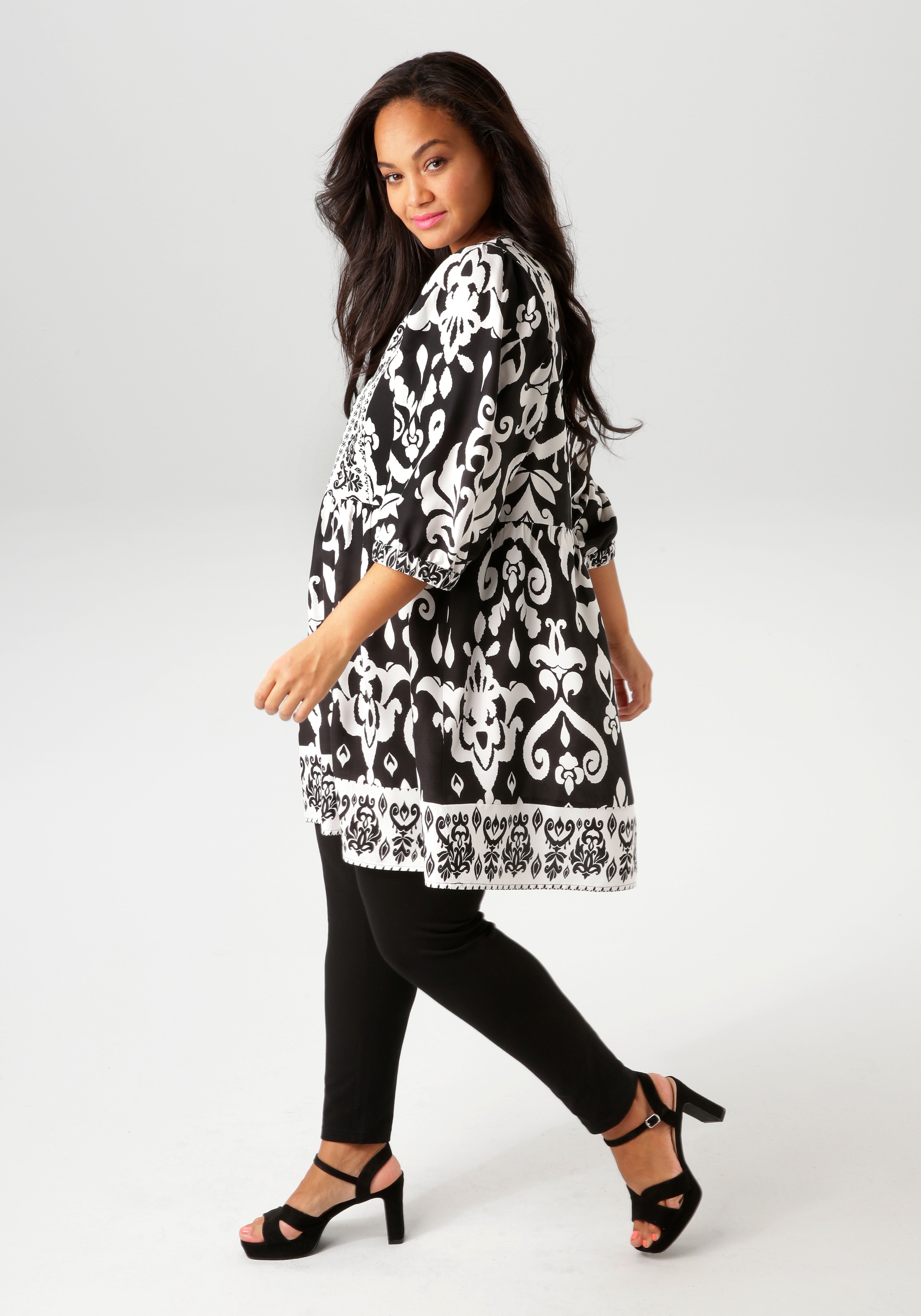 Aniston PLUS Leggings  aus elastischer Single Jersey-Qualität