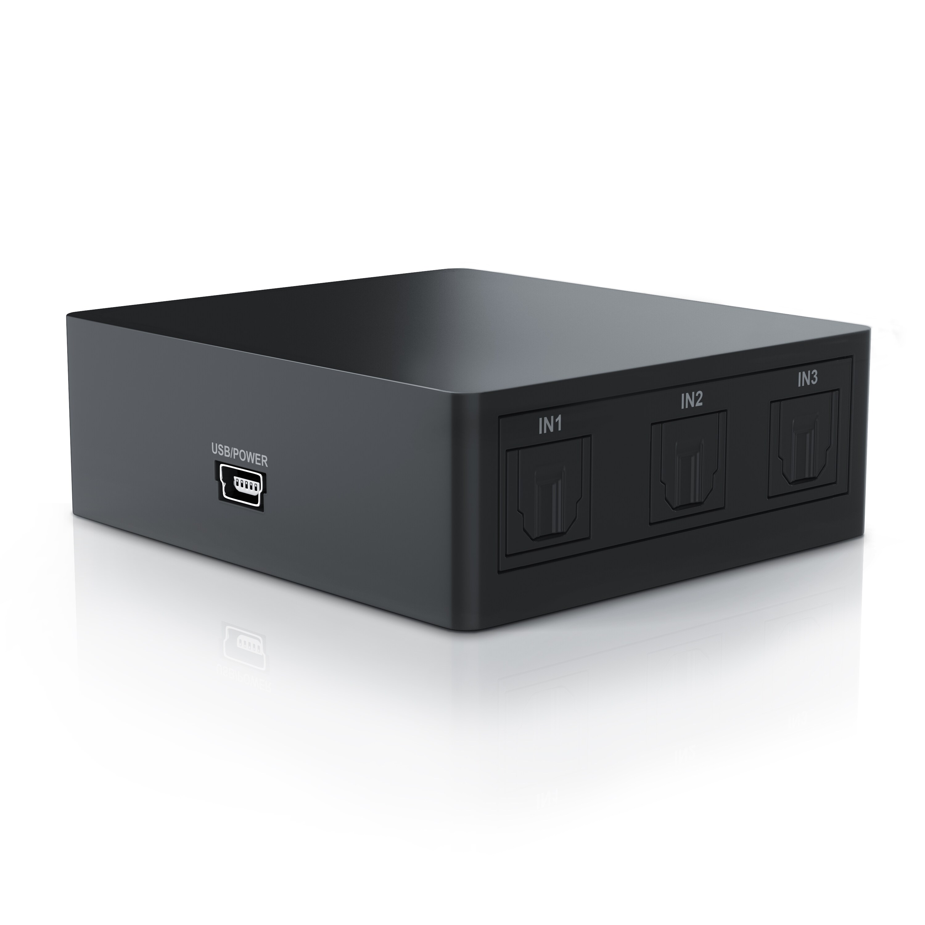CSL 3x1 SPDIF Switch, Audio Umschalter mit Fernbedienung, 3x Toslin zu 1x Toslink