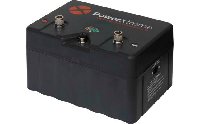 PowerXtreme X60 Lithiumbatterie 12,8 V 60 Ah mit integriertem Ladegerät und Bluetooth