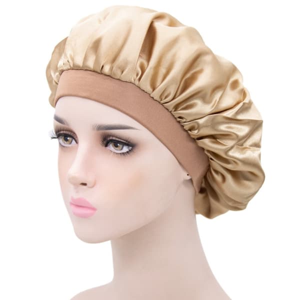 INF Sovehette i sateng beige