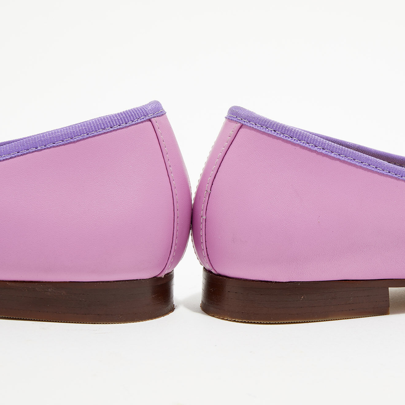 Quartier Latin Ballerines en Cuir Jeanne lilas