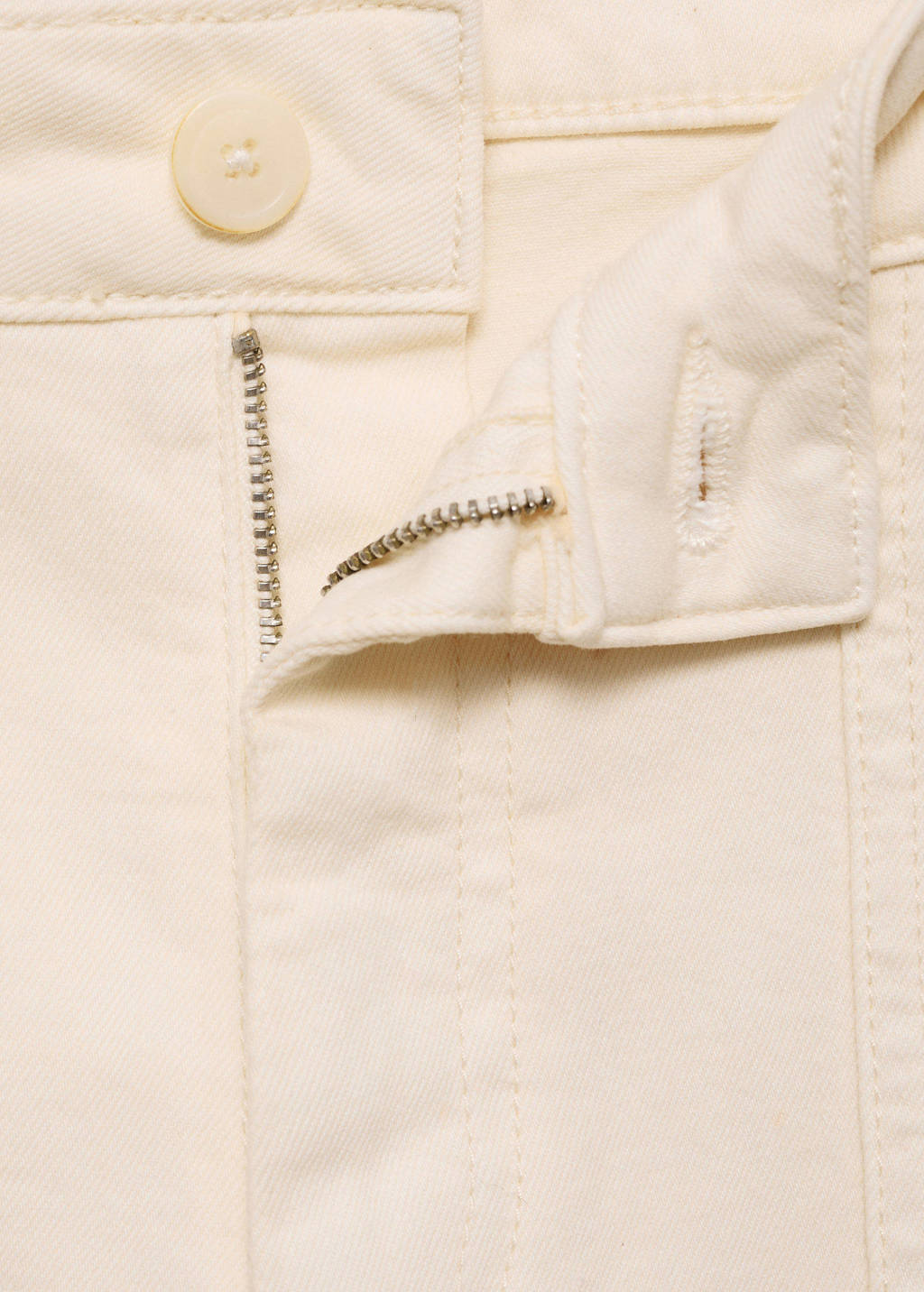 MANGO TEEN wide leg cargo broek beige