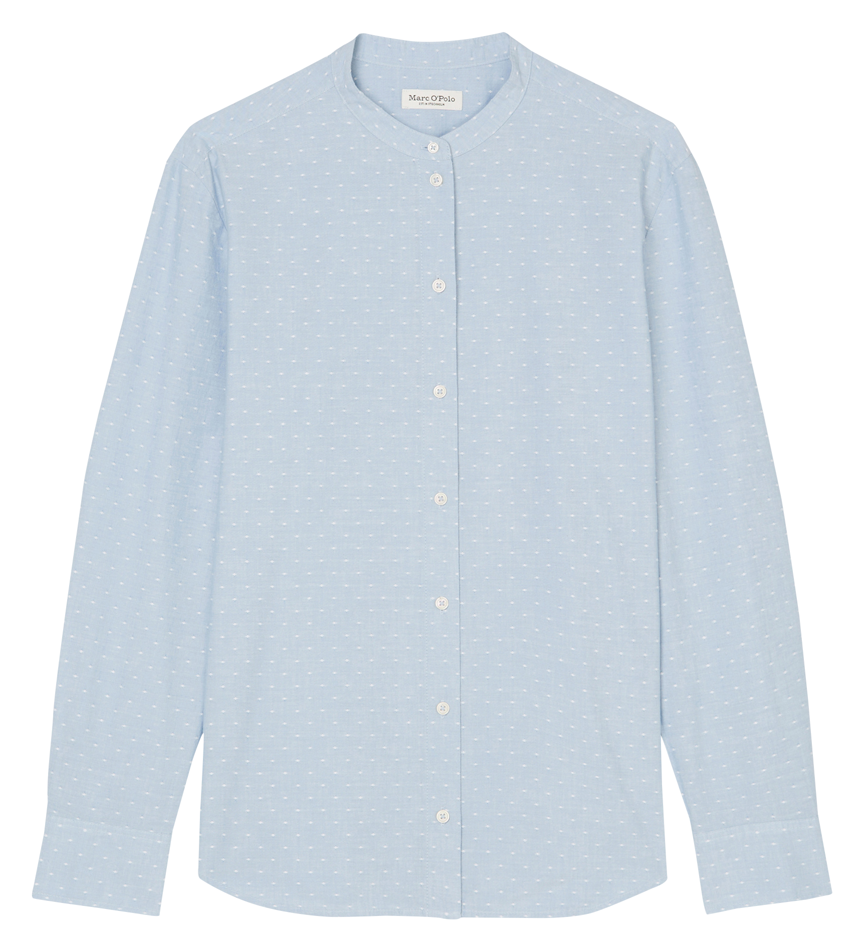 Chemise droite à pois en coton | Multicolore